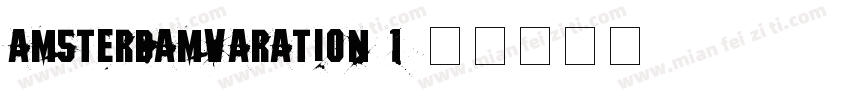 Amsterdamvaration 1字体转换